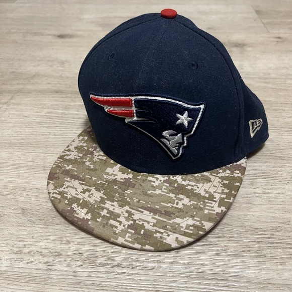 New England Patriots Hat Size 7 1/2 NFL New Era Fitted 5950 Camouflage Tom Brady - Picture 1 of 6